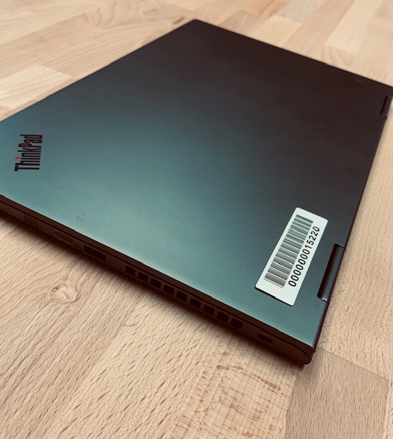 RFID tag applied to laptop