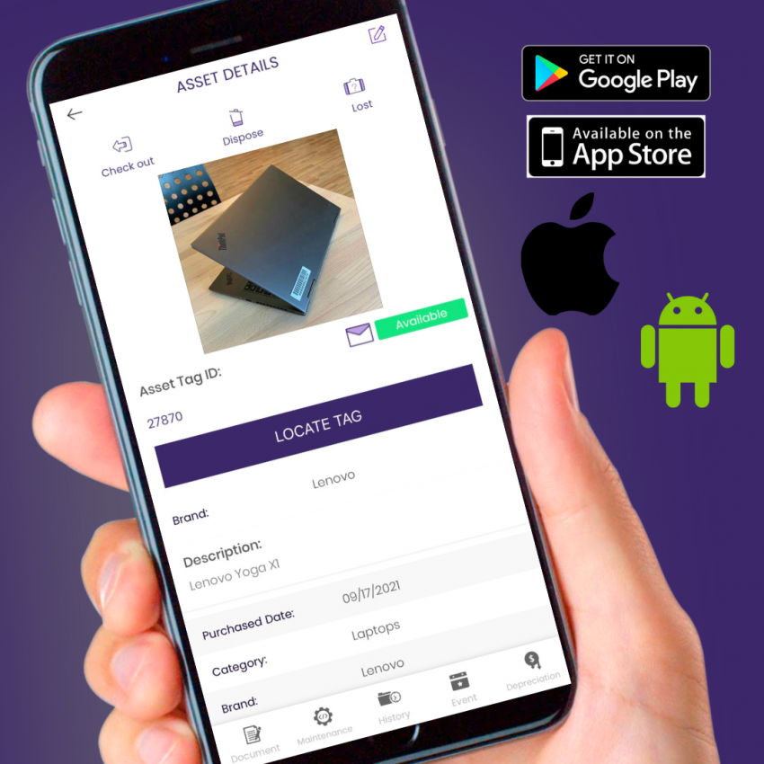 Mobile RFID asset tracking software