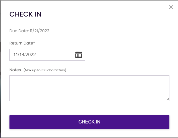 Check in assets with Grey Trunk, an RFID tracking software.